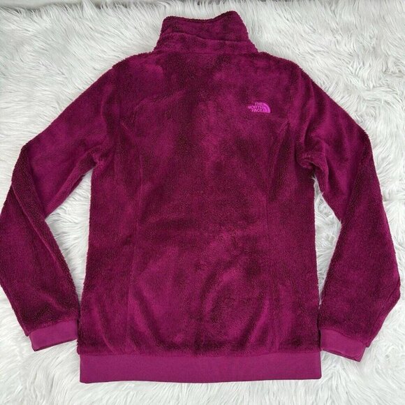 The North Face Women’s Magenta Pink Osito Teddy Full Zip Jacket S/C37 - Picture 8 of 15